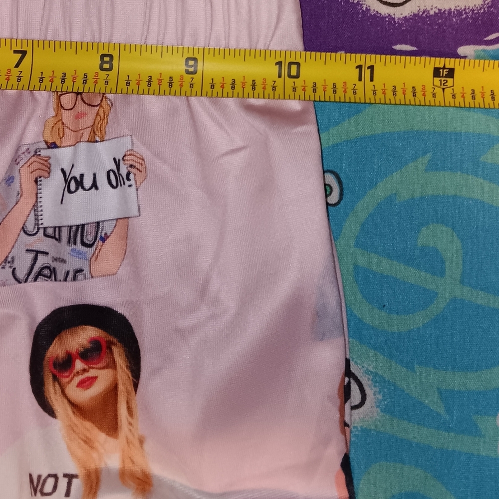 Taylor Swift All Over Print Pink Pants Red Swiftie Bracelet Reputation - Picture 3 of 5
